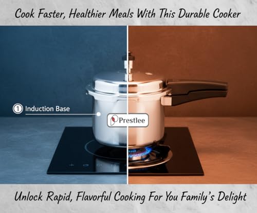 Image of Prestlee Aluminium 2, 3, 5 Litres Pressure Cooker | Induction Base