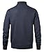 Herothorn Men's Argyle Cardigan Full Zip Knitwear Fleece Lined Jumper Knit Sweater Black