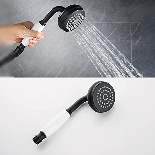 Cabezal de ducha portátil con manguera 1.5 m negro miniatura 2