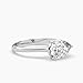 Ssjewel 1.8 Ct Pear Cut Diamond East West Solitaire Ring Sparkle Stone Three Prongs Beautiful Engagement Ring For Women 14K Gold Plated Wedding Ring 925 Sterling Silver Handmade Jewelry Gift For Her
