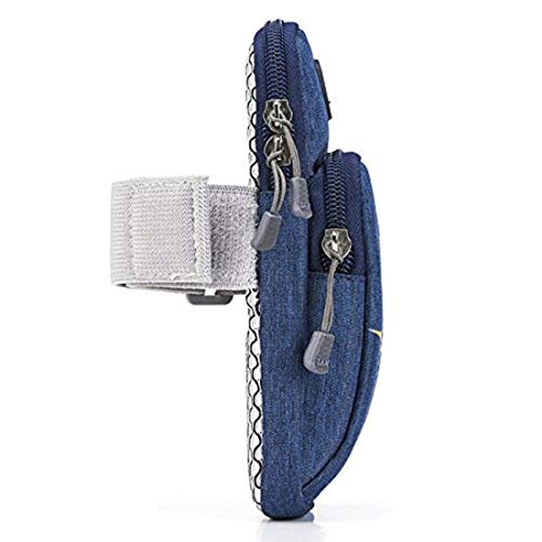 Image of LAFILLETTE Multifunctional Outdoor Sports Armband Running Bag Mobile Arm Bag Mobile Hand Bag (Blue)
