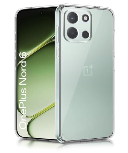 Image of WOW IMAGINE Transparent Back Cover Case for 1+ OnePlus Nord 6 5G | Raised Bumps for Full Device & Camera Protection Shockproof TPU Silicone Back Case Mobile Cover - Transparent