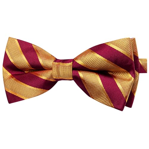 Image of YourTies Bow Ties for Men Pretied Bowties Solid Color Satin Bow Tie Formal Business Tuxedo Wedding Party Prom
