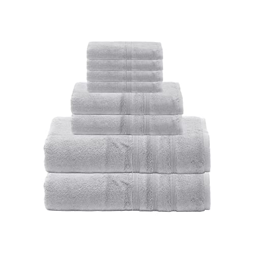 Mosobam 700 GSM Luxury Bamboo 8pc Large Oversized Bathroom Set, Light Grey, 2 Bath Towels 30X58 2 Hand Towels 16X30 4 Face Washcloths (Wash Cloth) 13X13, Turkish Towel Sets, Quick Dry, Gray Mosobam 700 GSM Luxury Bamboo 8pc Large Oversized Bathroom Set, Light Grey, 2 Bath Towels 30X58 2 Hand Towels 16X30 4 Face Washcloths (Wash Cloth) 13X13, Turkish Towel Sets, Quick Dry, Gray