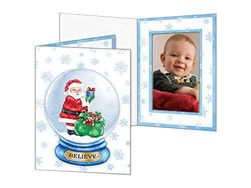 Santa Snowglobe 4x6 Event Folders (25)
