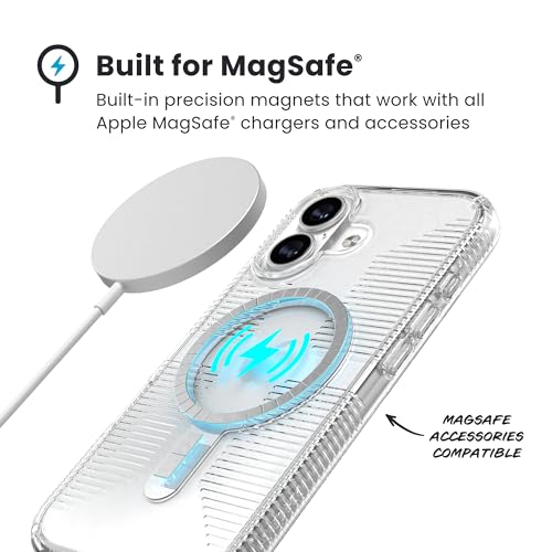 Image of Speck GEMSHELL Grip +MS Case for iPhone 17 - Clear /Clear | Slim Protective Grip | Drop Protection | MagSafe Compatible