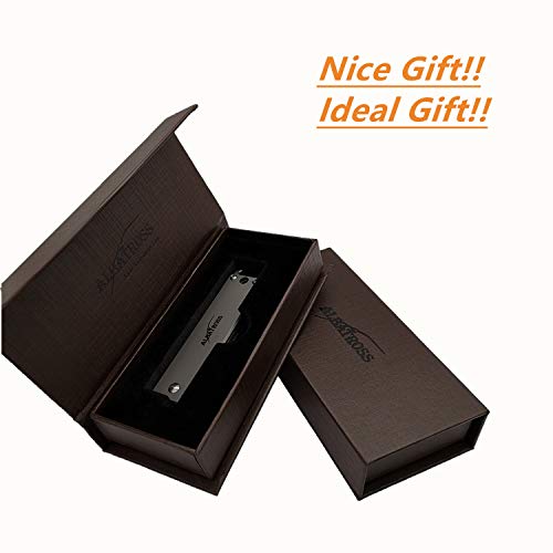 Albatross Edc Mini Folding Camping Pocket Knife With Bottle Opener, Damascus Steel Blade&Titanium Alloy Handle, Gifts/Collections #TOP1