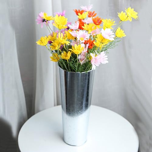 Vase en métal en fer robuste style fermes pour décors intérieurs