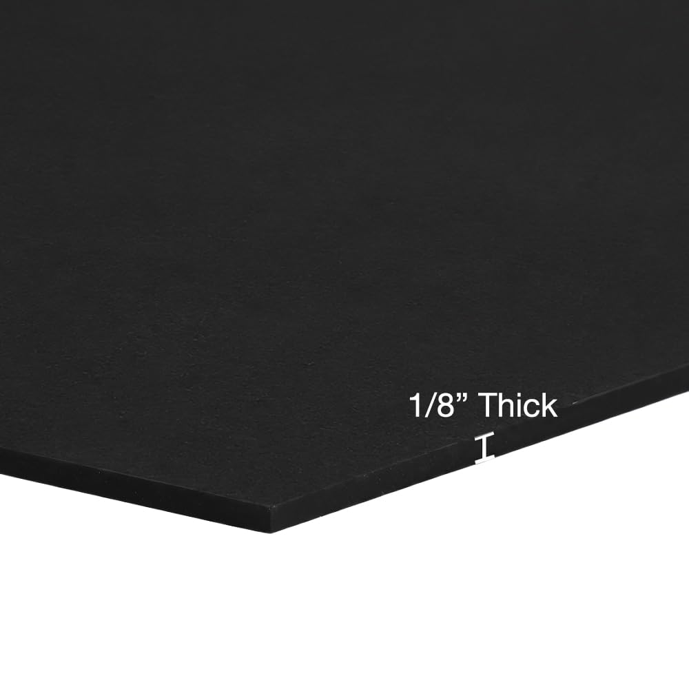 Neoprene Commercial Grade, Black, 45A, 0.125" x 2" x 2" (10 Pack)