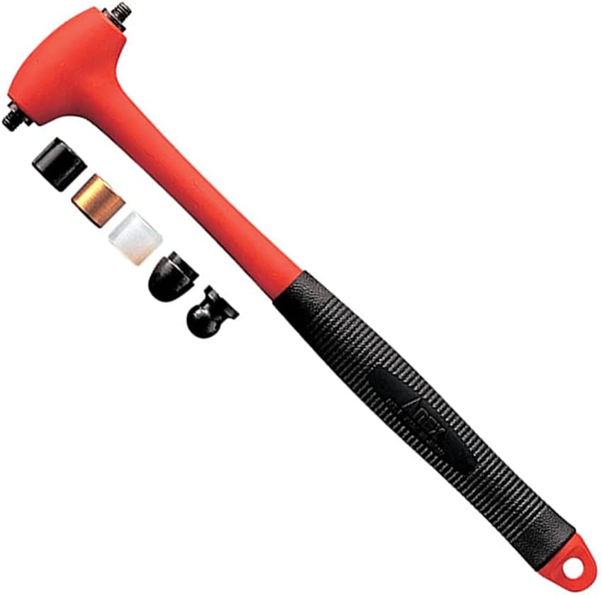 ANEX No. 9013 Mini Hammer, Head Replacement Type, Includes 5 Dedicated Heads, 9.6 inches (245 mm)