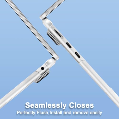 Image of MOSISO Compatible with MacBook Air 15 inch Case M5 M4 M3 M2, Frost Clear | Ultra Thin Hard Case,Precision Color & Anti-Fingerprint -Compatible with MacBook Air 15.3 inch A3241 A3114 A2941 2026-2023