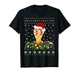 Ice cream Lover Xmas Santa Hat Ugly Ice cream Christmas T-Shirt