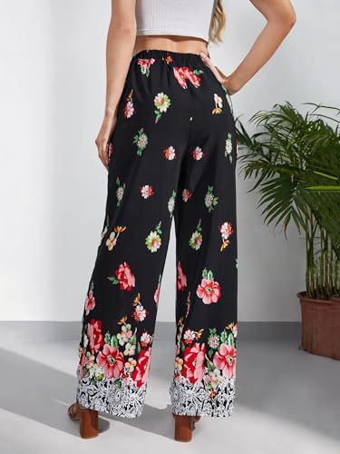 Image of KOTTY Women's Stylish Flared Printed Party Pants