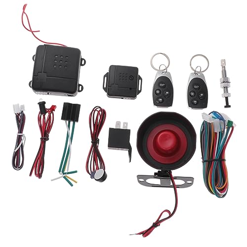 PartyKindom Auto Remote Door Lock System Car Alarm Controllers -hijacking Warning Led Indicator Central Locking Automation for Vehicle Security