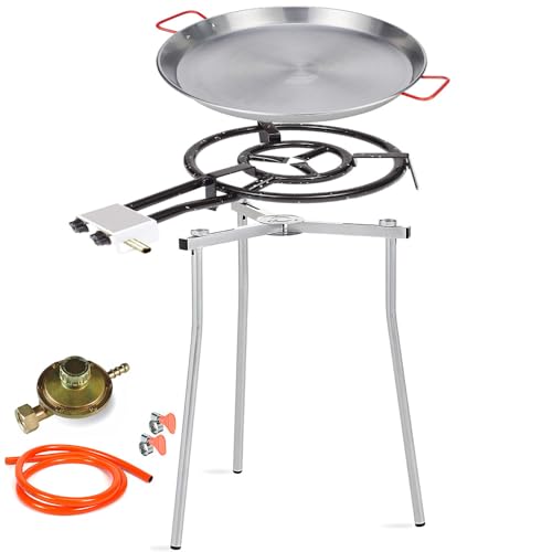 PALUPLUS Set Paellera Composto da: Cavalletto Treppiede...