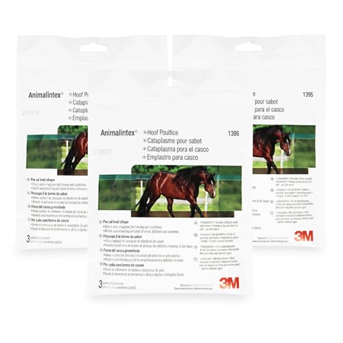 Animalintex Hoof Poultice Pads for Horses - 3 Per Pack, 3M Equine Poultice for Abscess Wounds and Hoof-Treatment - Pre Cut Hoof-Shape - image 2