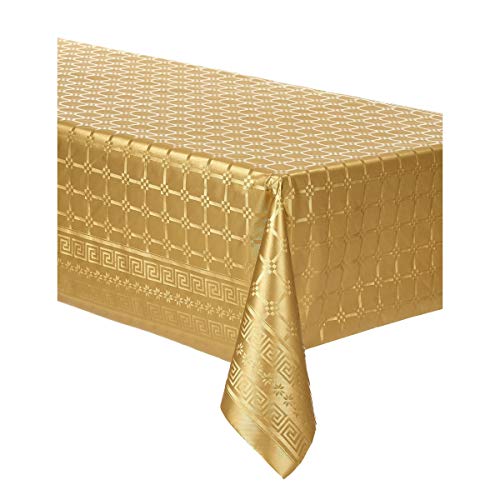 ISAP France Nappe en Rouleau Papier damassé doré 6 m - Doré - Taille Unique