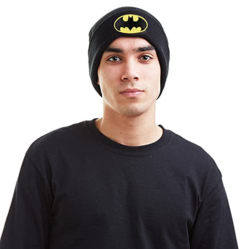 dc comics Berretto con Logo Batman, Nero, Taglia Unica Uomo