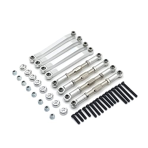 WANSUPYIN 2023 Replacement RC Car Metal Chasis Pull Rod Turnbuckle Rod Linkage for MN 1/12 D90 D91 D99 D99S