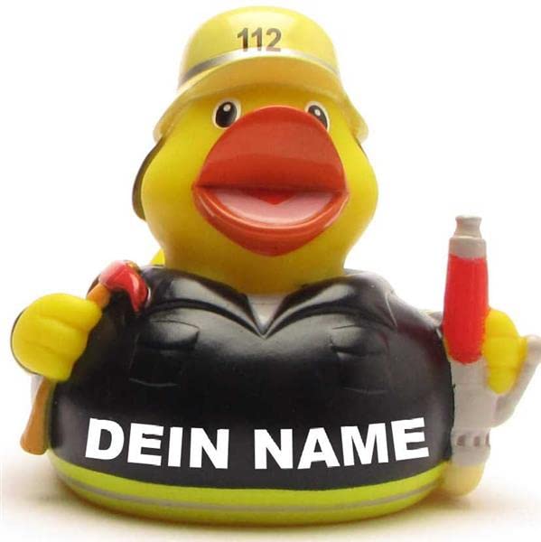 Bath Duck - Personalised (Fire Brigade Duck) — image 1