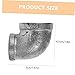 Amosfun 3pcs Fitting to Elbow Connector Iron Fitting for Industrial Furniture Angle Design for Rustic Home Decor and Custom Shelving