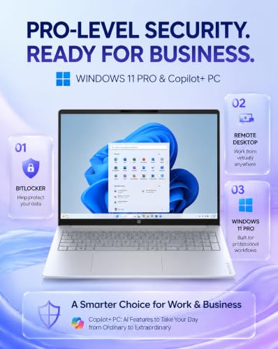 Image of HP OmniBook 3 17.3 inch Touchscreen Laptop PC, AMD Ryzen 5 130 (Up to 4.55 GHz), 32GB RAM, 2TB SSD, FHD IPS Display, Backlit Keyboard, Windows 11 Pro, Radeon 660M Graphics, Wi-Fi 6, Copilot+ PC