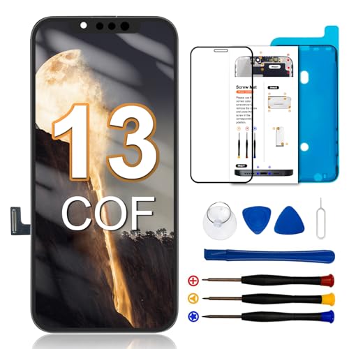 Écran pour iPhone 13 LCD résolvant les bugs tactiles et l'affichage noir avec kit Dinow inclus