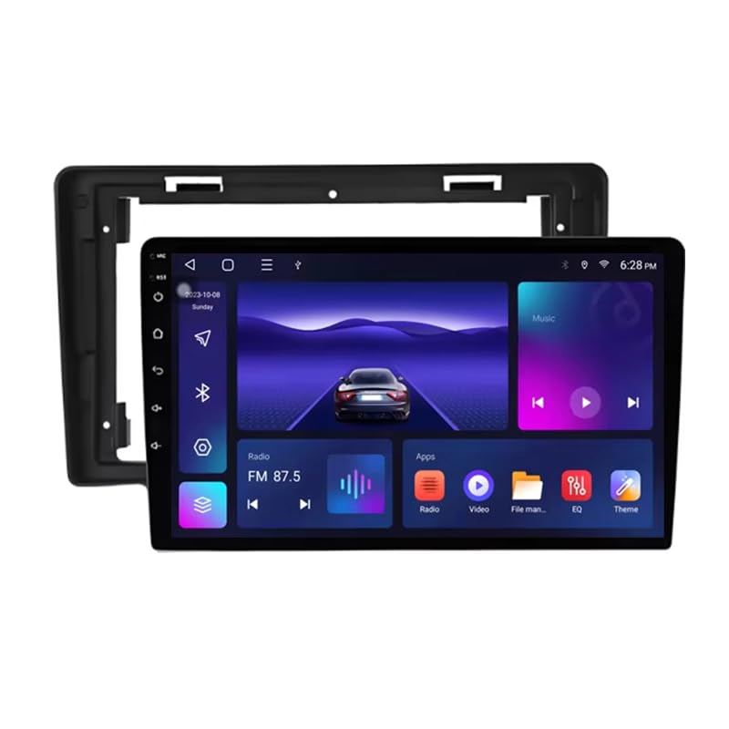 Radio de coche Android 15 para Citroen C2 C3 con navegación GPS y pantalla de 9 pulgadas