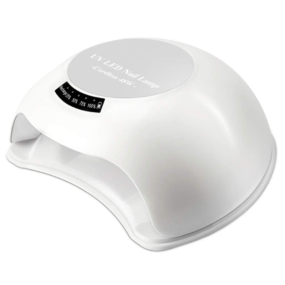lampade per nail art. Lampada for unghie senza fili da 48 W, asciuga unghie ricaricabile, con 4 impostazioni di timer Lampada for polimerizzare smalto for unghie for manicure/pedicure Lampada professi