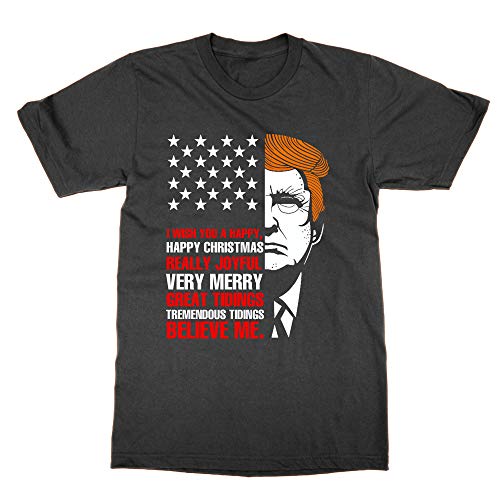 T-shirt Donald Trump de Noël colorisé pour homme et femme en coton