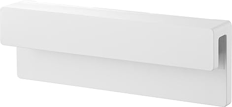 Yamazaki (山崎実業) Film Hook Insert-Type Toothbrush & Tube Holder W18 White Main Body: W 7.1 x D 1.1 x H 2.4 inches (excluding film hook) Tower Tower Floating Storage Toothbrush Holder Toothbrush Stand