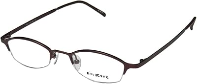 Hardcore 1603 For Ladies/Women Designer Half-rim Simple & Elegant Eyeglasses/Eyeglass Frame (45-19-135, Reddish Brown)