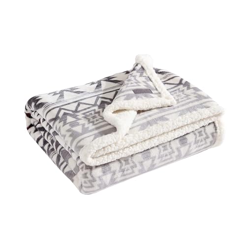 Image of Eddie Bauer - Throw Blanket, Ultra-Soft & Reversible Plush Bedding, Blanket for Couch & Bed (Clyde Hill Stripe, 50 inch x 60 inch)