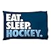Eat. Sleep. Hockey. Pillowcase | Hockey Pillows by ChalkTalk Sports | Navy