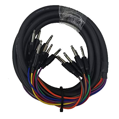 CU/SU205 16' 1/4" TS Male to 1/4" TS Male Audio Snake (8-Channel)