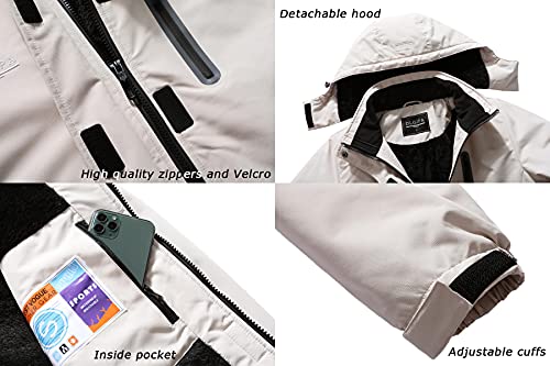 Dlgjpa Women's Mountain Waterproof Ski Jacket Hooded Windbreakers Windproof Raincoat Winter Warm Snow Coat #TOP3