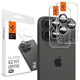 Spigen iPhone 16 Pro/Pro Max カメラ保護フィルム 9H硬度強化ガラス ブラック iPhone16Pro/ProMax対応 レンズプロテクター ２枚入