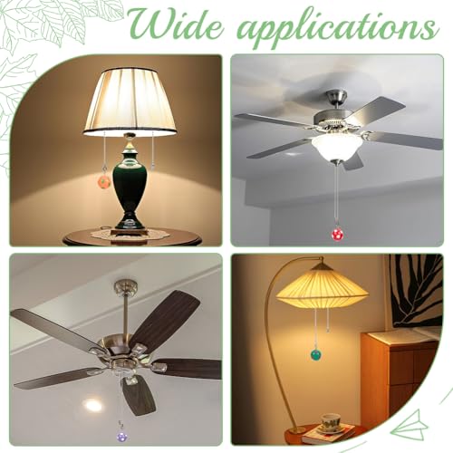 Image of CRASPIRE 7 Colors Soccer Ceiling Fan Pull Chain Lighting Lamp Extender Football Charm Pendant Decorative Adjustable Decorative 12.4in Extension Connector Ball Bead Cord Replacement Hanging Ornaments