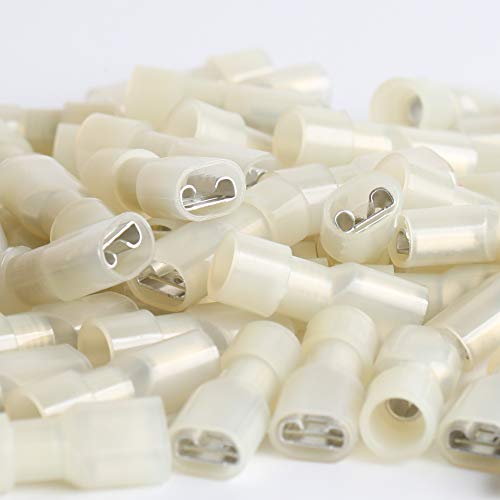 Airic Female Spade Connector 12-10 Gauge 100Pcs Nylon Fully Insulated Female Wire Quick Disconnects Spade Terminal Connectors Yellow #TOP7