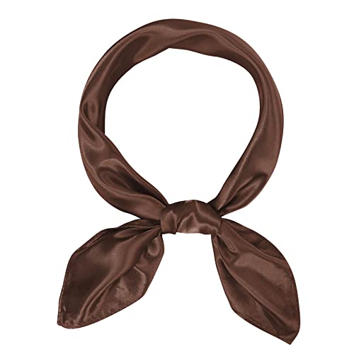 American Trends Women Silk Feeling Scarf Satin Head Scarves Square Satin Scarf Wrap Neck Scarf Lightweight Silk Like Bandana