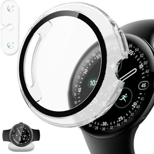GYOKUYU [P[X+[d⏕A_v^[] FOR Google Pixel Watch 4 41mm/45mmیJo[ O[O sNZEHb`4[d\ ̌^Jo[ [dΉ KXtB [ dP[XOsvi41mm/NAj