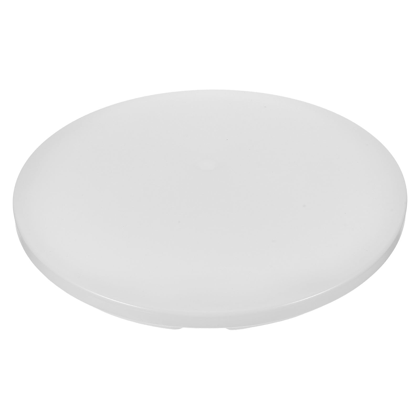 Repuesto de cubierta de plafón redonda ultrafina, pantalla de plástico blanco, 33 x 33 x 4,19 cm, ahorro de espacio y fácil mantenimiento para cocina y dormitorio