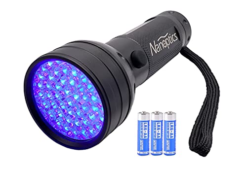 Image of Black Light UV Flashlight 51 LED Pet Urine Stains Odor Detector, Batteries Included