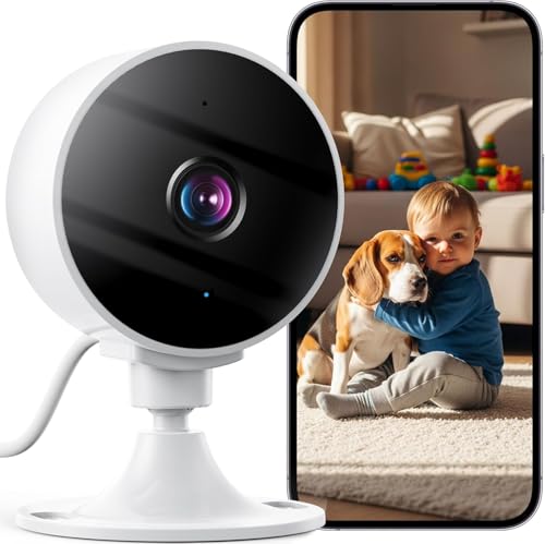 Elelink 2K Wireless Cameras for Home Security Camera, Pet Camera Indoor with Phone App, Night Vision, Motion Alert, 24/7 SD&Cloud Record, Two-Way Audio, Security Camera Indoor Works with Alexa&Google