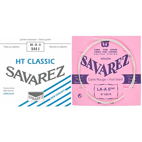 Savarez cordes pour guitare classique Alliance HT Classic 544J cordes simples Re4w Classic HT high & Cordes Savarez 525R – Cordes de guitare classique en laiton, moyennes - Les Beatles, Paul McCartney, John Lennon, RIngo Starr, George Harrison Savarez cordes pour guitare classique Alliance HT Classic 544J cordes simples Re4w Classic HT high & Cordes Savarez 525R - Cordes de guitare classique en laiton, moyennes