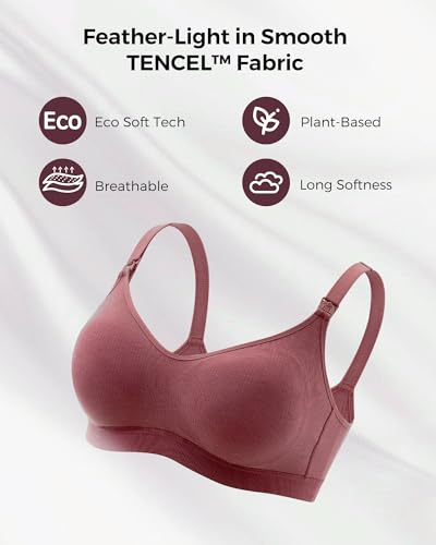 Image of Momcozy Hands-Free Pumping Bra, Breathable Tencel Fabric Breast Pump Bra | Stable hands-free pumping with 300+ air holes for 80% more breathability and eco-friendly plant fibers for all-day support