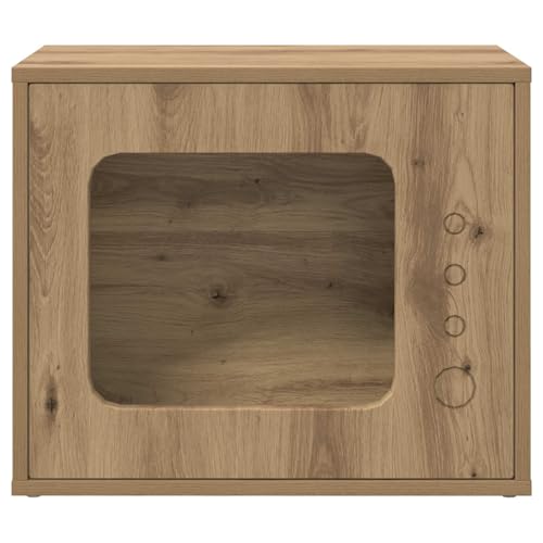 Maison pour chat design chêne artisan boîte protection premium - 3