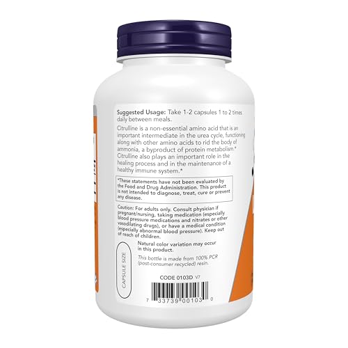 NOW L-Citrulline Veg Capsules