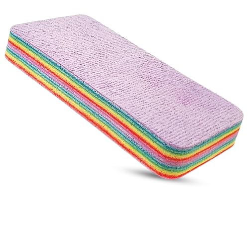 Image of CAR SAAZ Multi-Purpose Car Cleaning Sponge | Super Absorbent 12-Layer Rainbow Sponge | Reusable for Cars, Home, Kitchen, Glass, Furniture & More | Cleaning & Drying Sponge (Pack of 1)