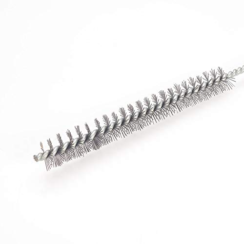 Image of Utoolmart Steel Wire Cleaning Brush, Spiral Power Tube Brush, Steel Wire Tube Brush Cleaning Tool, Tube Bottle Brush, 0.6-inch Diameter 12-inch Length, 5pcs